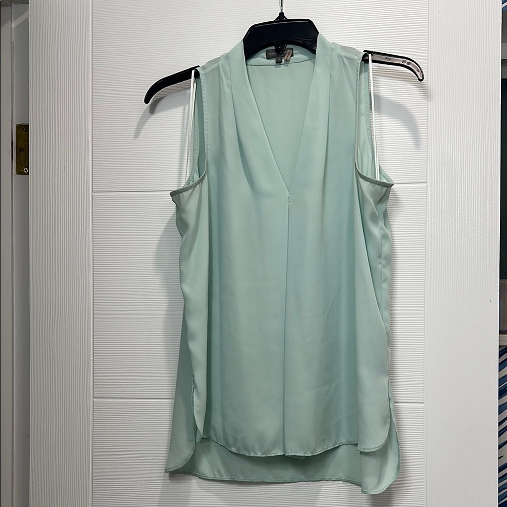 Vince Camuto Mint Green Sleeveless Blouse